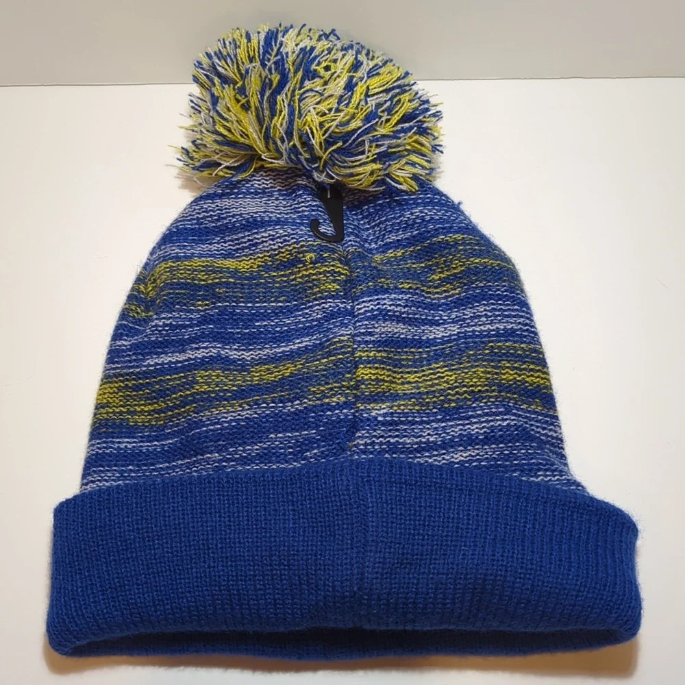 NBA Ultra Game Golden State Warriors stocking hat beanie pom pom OSFA unisex